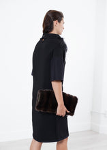 Load image into Gallery viewer, Ostrich Plume Dress in Black