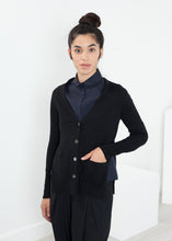 Load image into Gallery viewer, Square Cardigan in Black