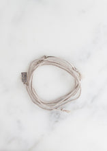 Load image into Gallery viewer, Bracelet 85 in Grey Silk/Silver