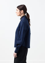 Load image into Gallery viewer, Sheer Silk Collar Button Up