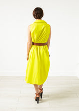 Load image into Gallery viewer, Balloon Cotton Dress in Yellow
