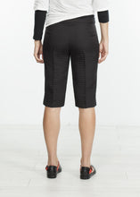 Load image into Gallery viewer, Square Stitch Knee Short in Black
