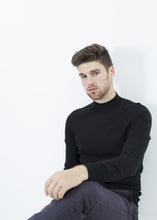 Load image into Gallery viewer, Merino Knit Turtleneck in Black
