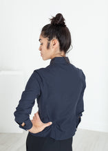 Load image into Gallery viewer, Wrinkled Tux Shirt in Navy
