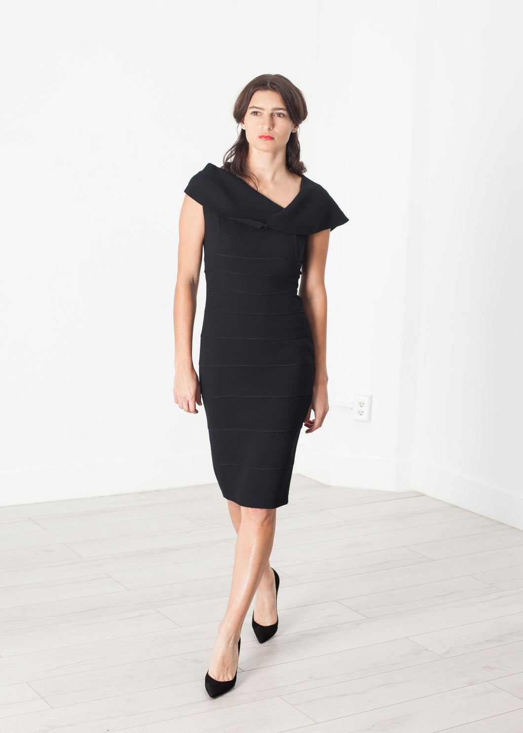 Asymmetric Dress in Black [PPCOD Tag]