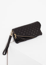 Load image into Gallery viewer, Roxanne Leather Clutch in Black
